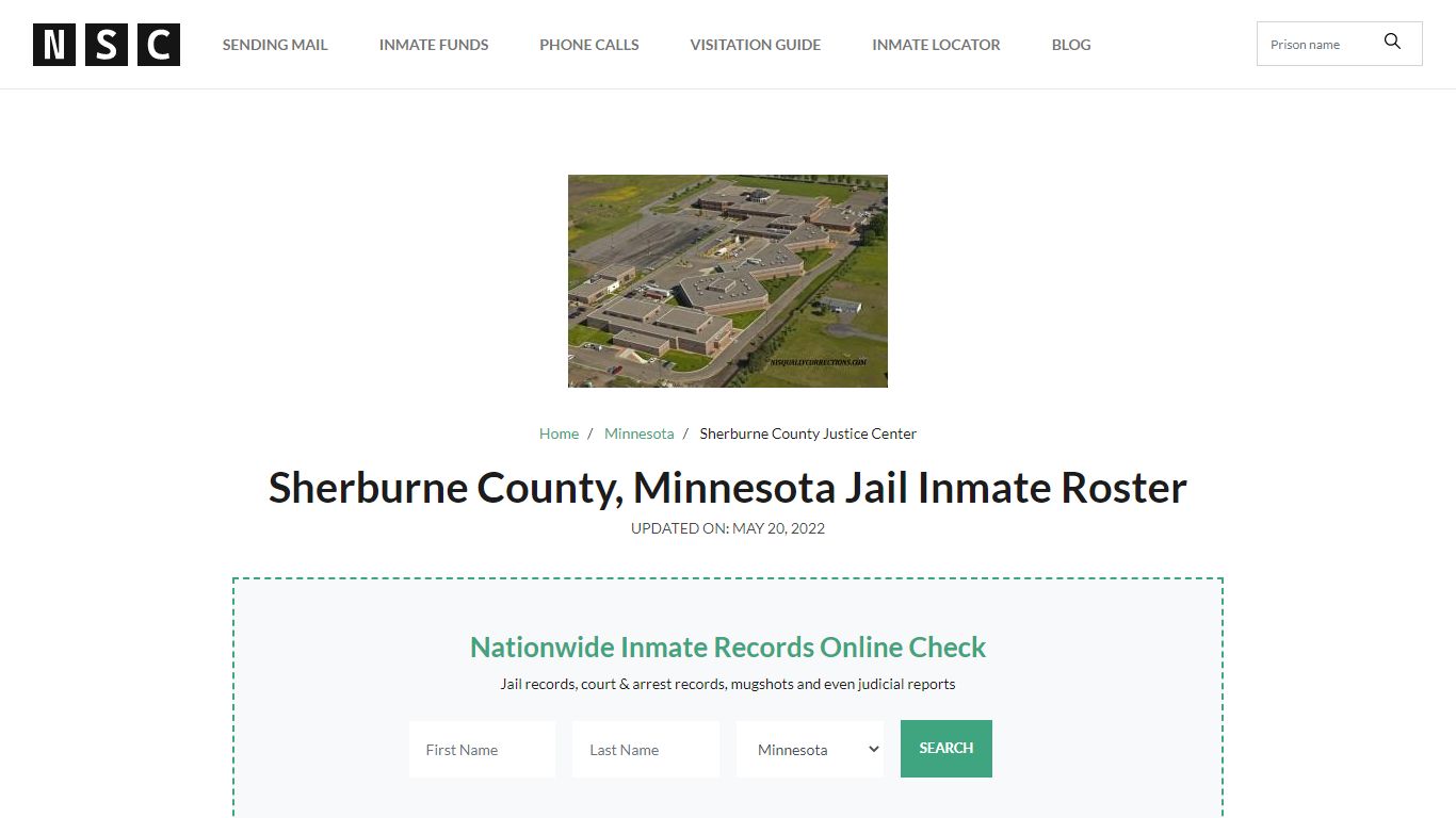 Sherburne County, Minnesota Jail Inmate List
