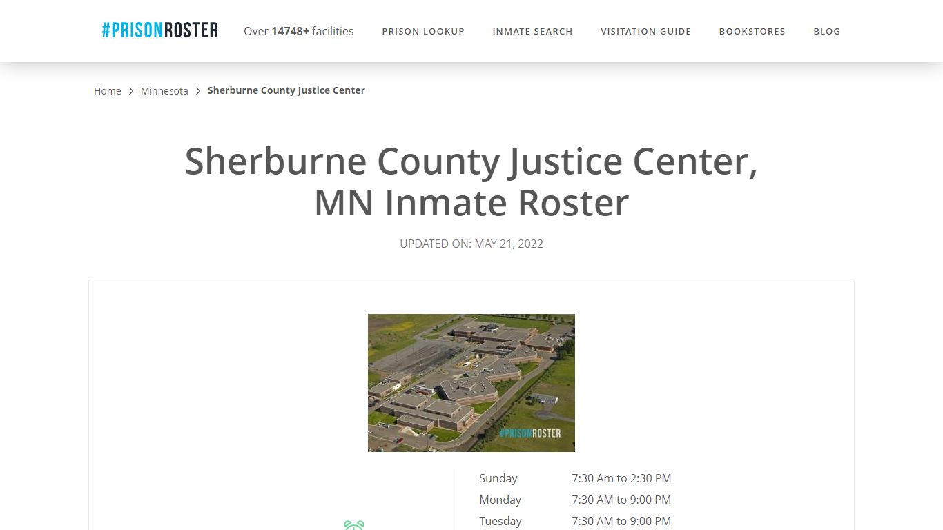 Sherburne County Justice Center, MN Inmate Roster